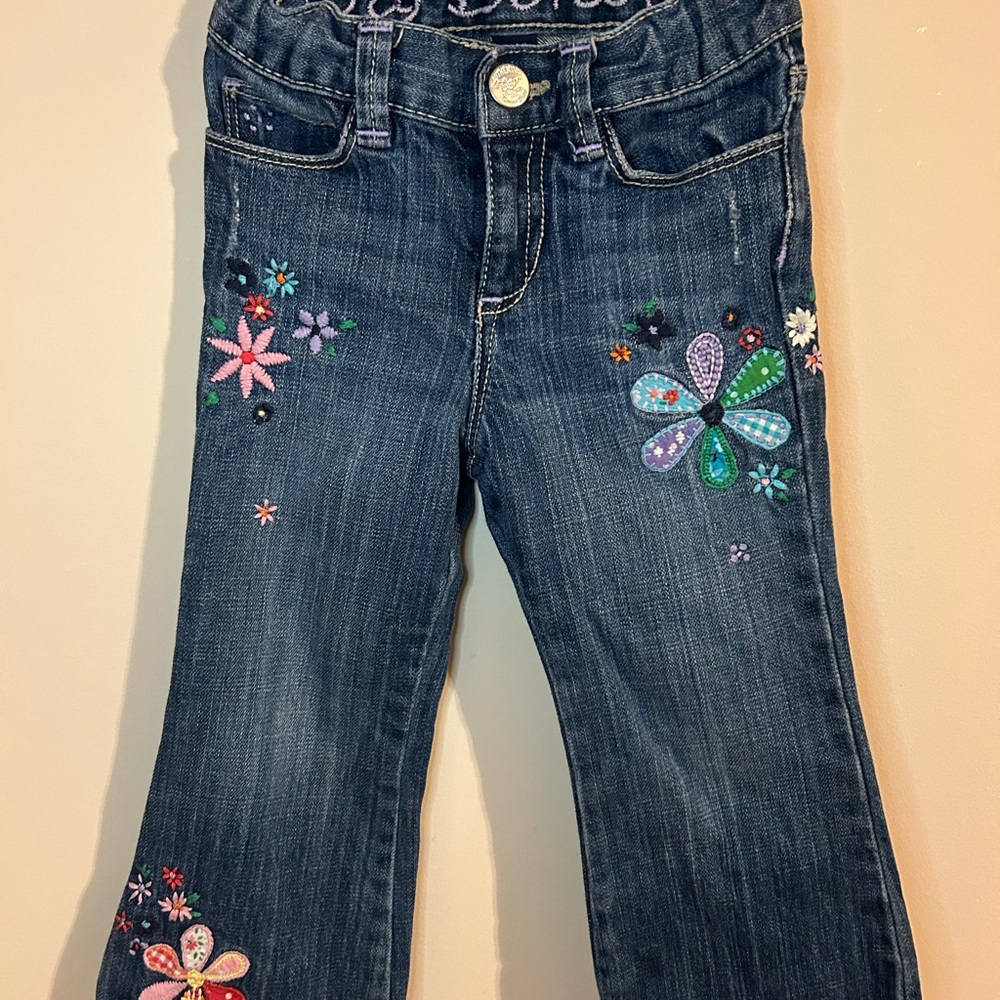 Embroidered Gap Blue Kids Jeans